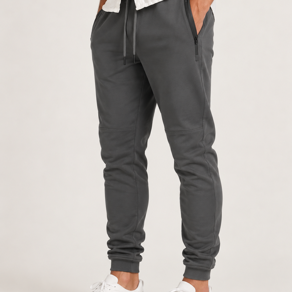 Lunelle | Heren Joggingbroek met Ritszakken en Trekkoord