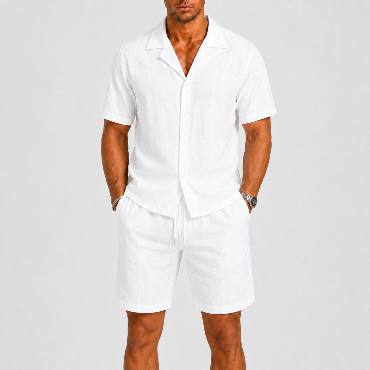 Lunelle | Heren Linnen Set Relaxed Zomerse Elegantie