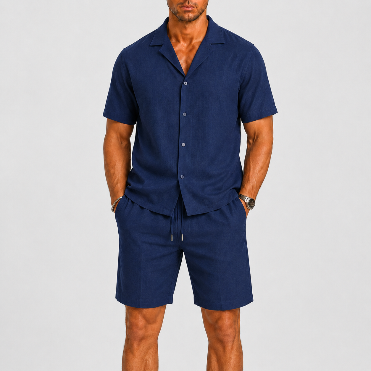Lunelle | Heren Linnen Set Relaxed Zomerse Elegantie