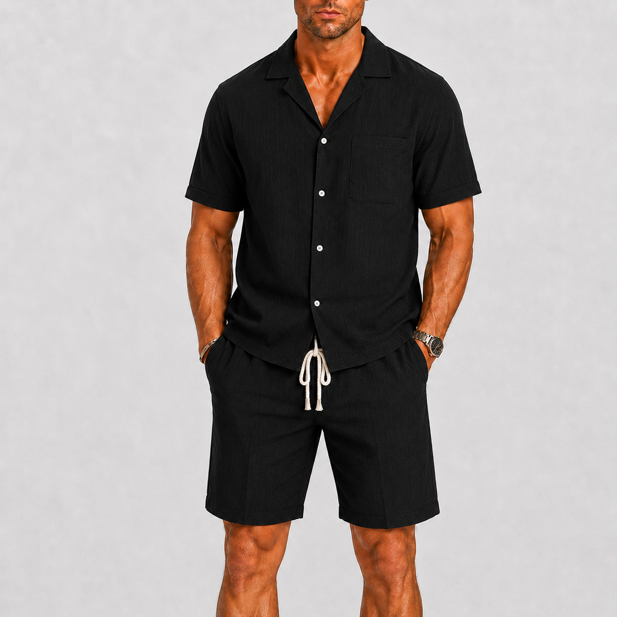 Lunelle | Heren Zomerset Overhemd en Korte Broek