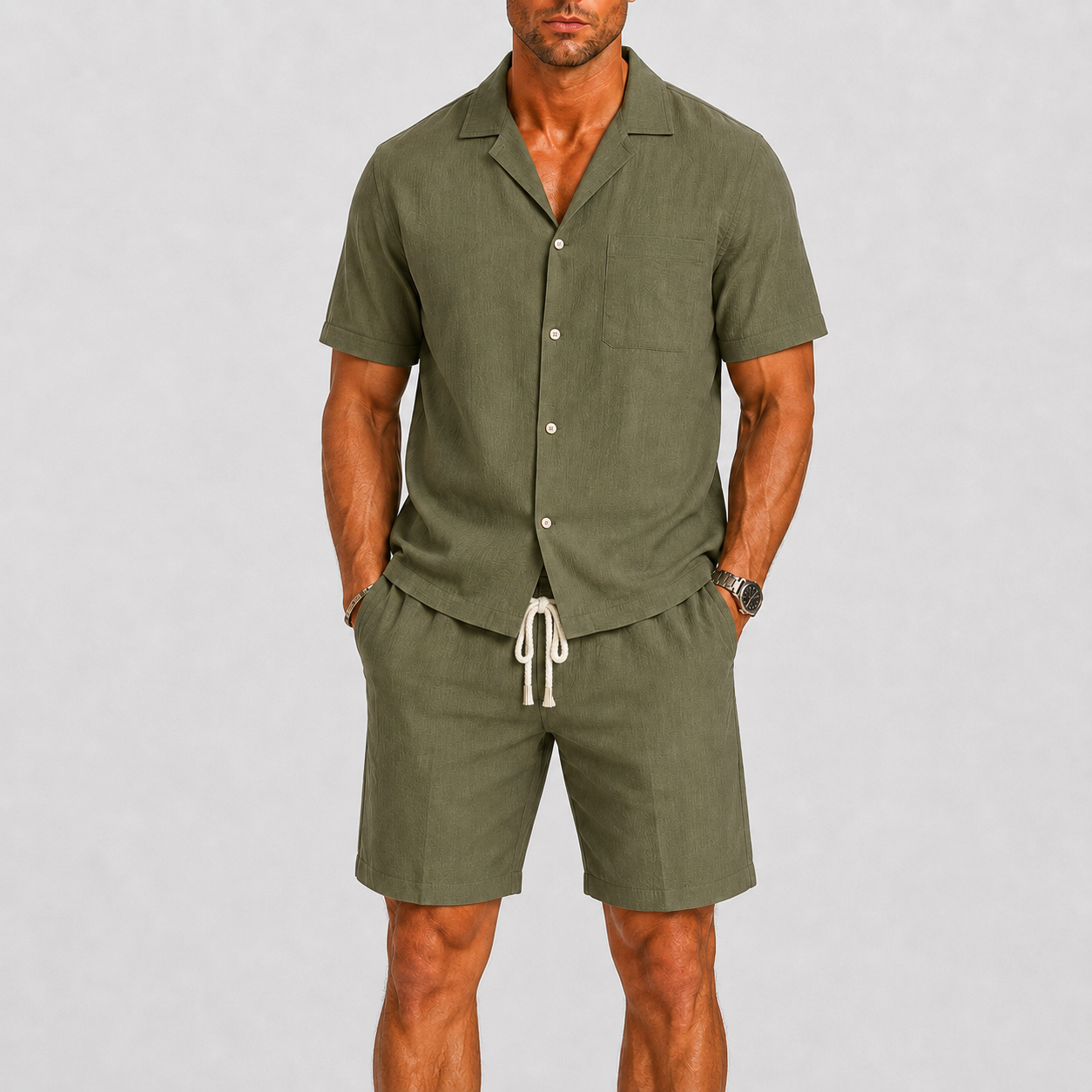 Lunelle | Heren Zomerset Overhemd en Korte Broek