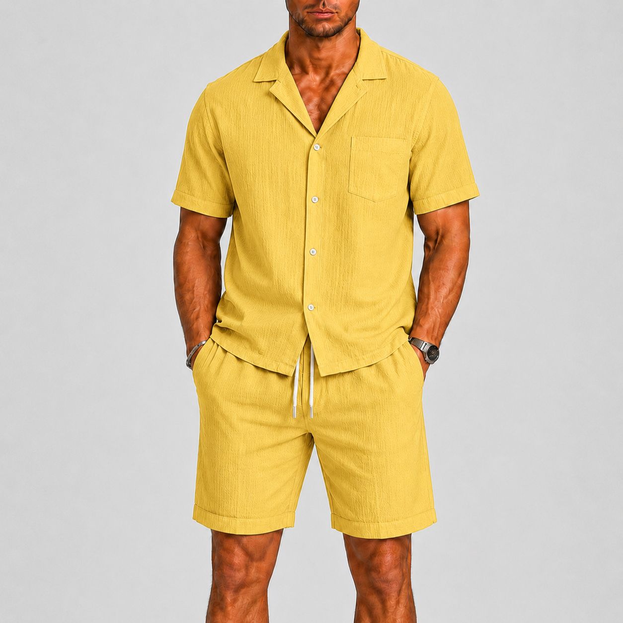 Lunelle | Heren Zomerset Overhemd en Korte Broek