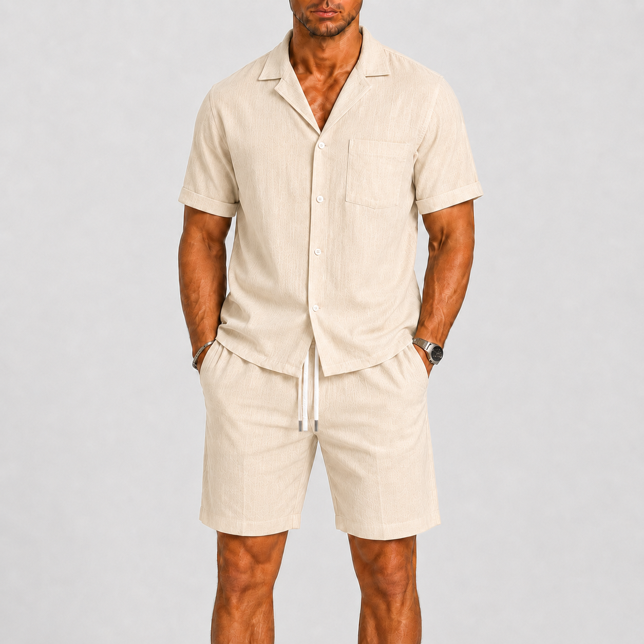 Lunelle | Heren Zomerset Overhemd en Korte Broek