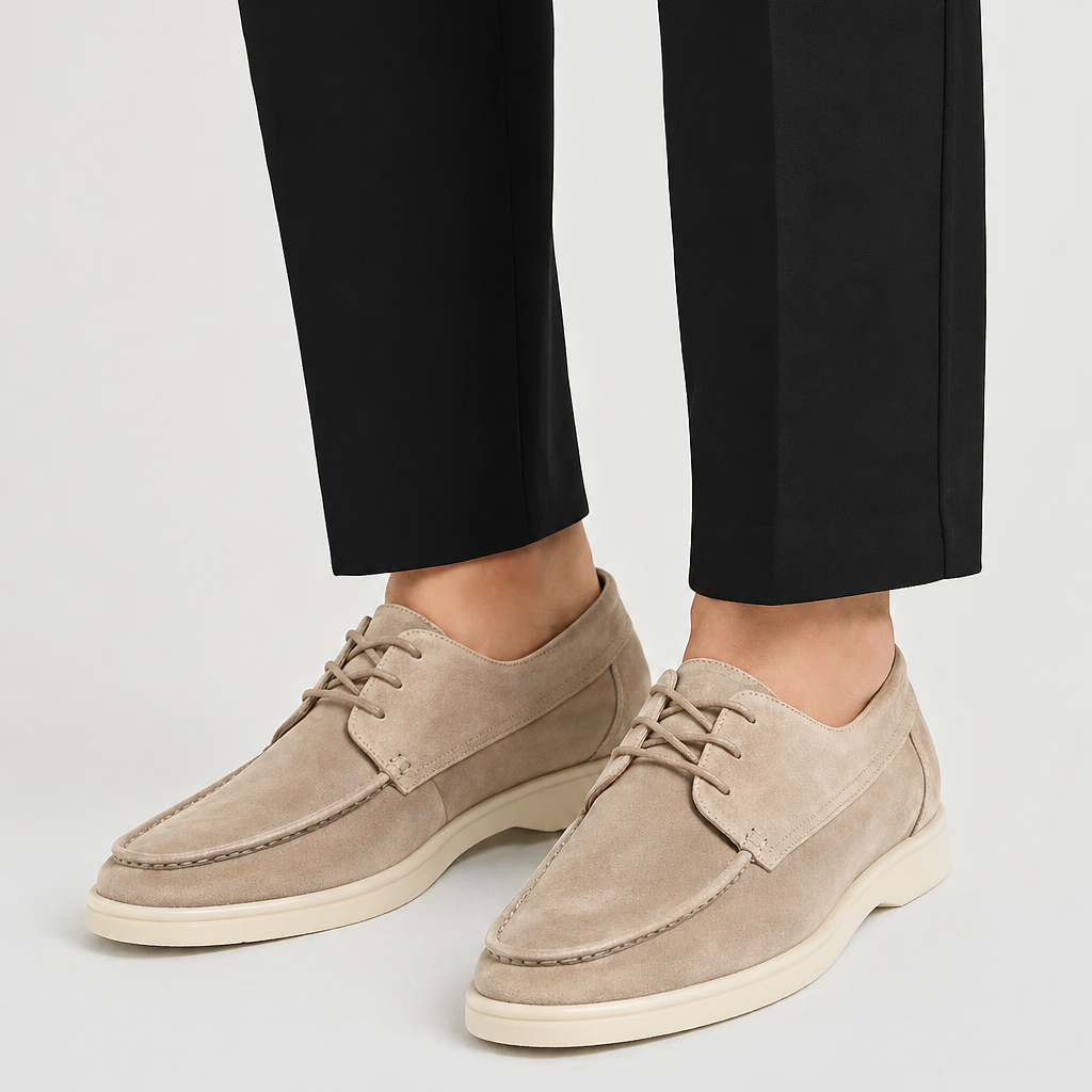 Lunelle | Heren Leren Loafers Veters Klassieke Pasvorm