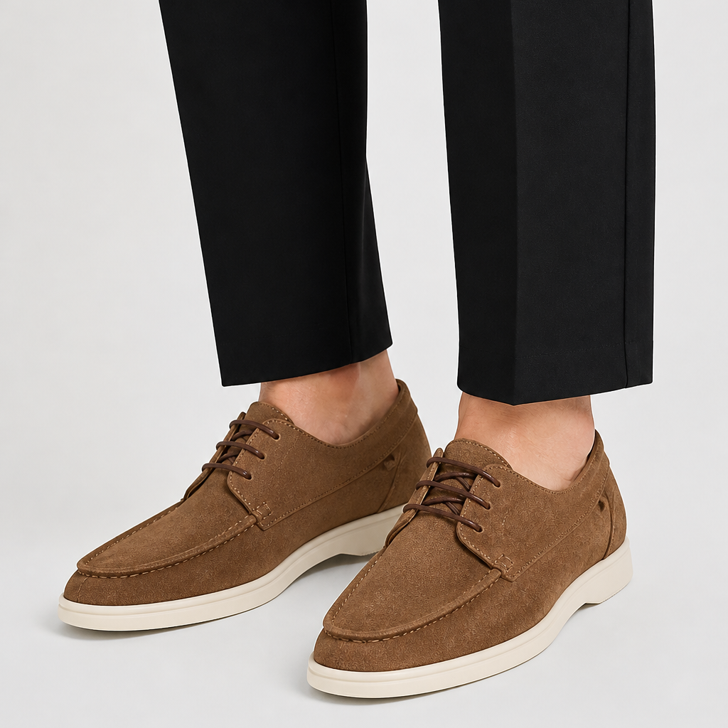 Lunelle | Heren Leren Loafers Veters Klassieke Pasvorm