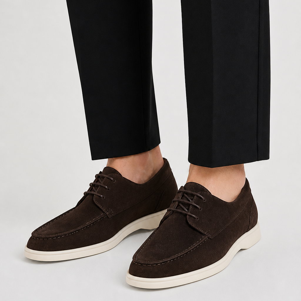 Lunelle | Heren Leren Loafers Veters Klassieke Pasvorm