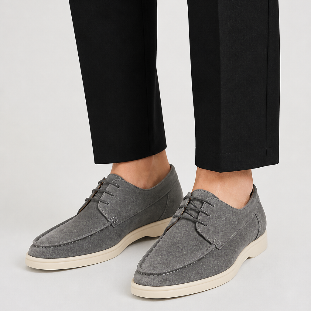 Lunelle | Heren Leren Loafers Veters Klassieke Pasvorm