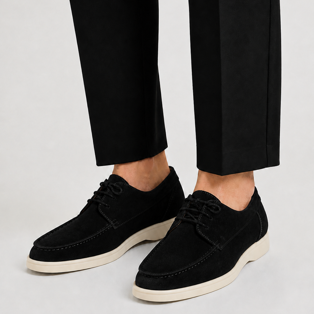 Lunelle | Heren Leren Loafers Veters Klassieke Pasvorm
