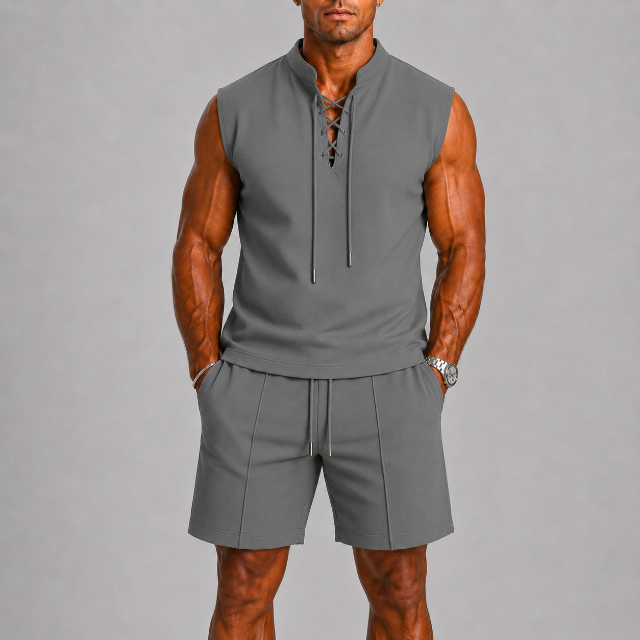 Lunelle | Heren Mouwloze Zomerset met Korte Broek