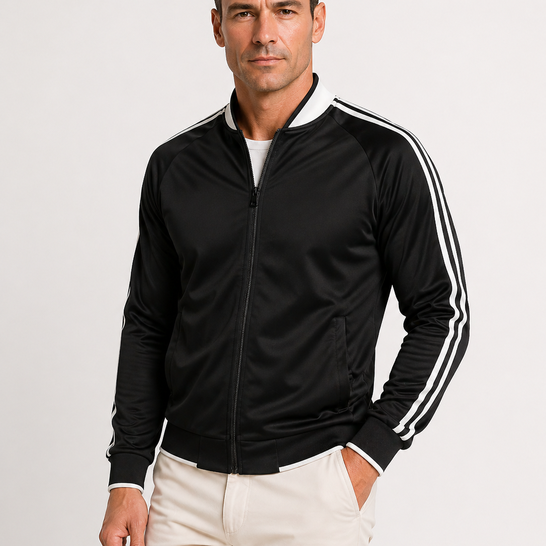 Lunelle | Heren Sportvest Baseballkraag Polyester Sportieve Pasvorm