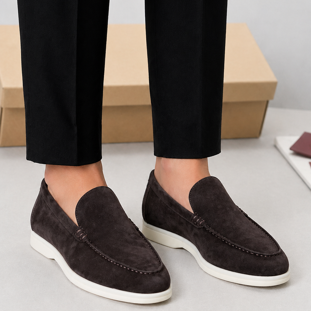 Lunelle | Heren Suède Loafers Slip-On Klassiek