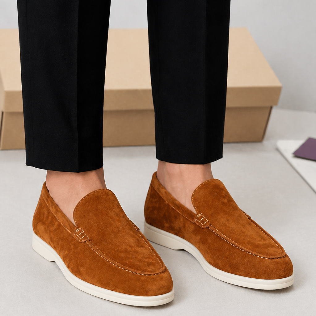 Lunelle | Heren Suède Loafers Slip-On Klassiek
