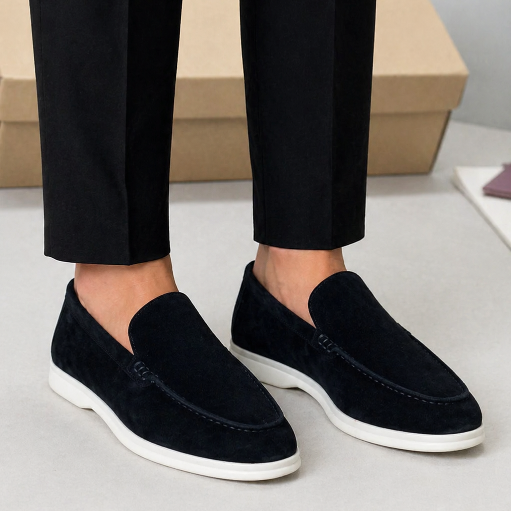 Lunelle | Heren Suède Loafers Slip-On Klassiek
