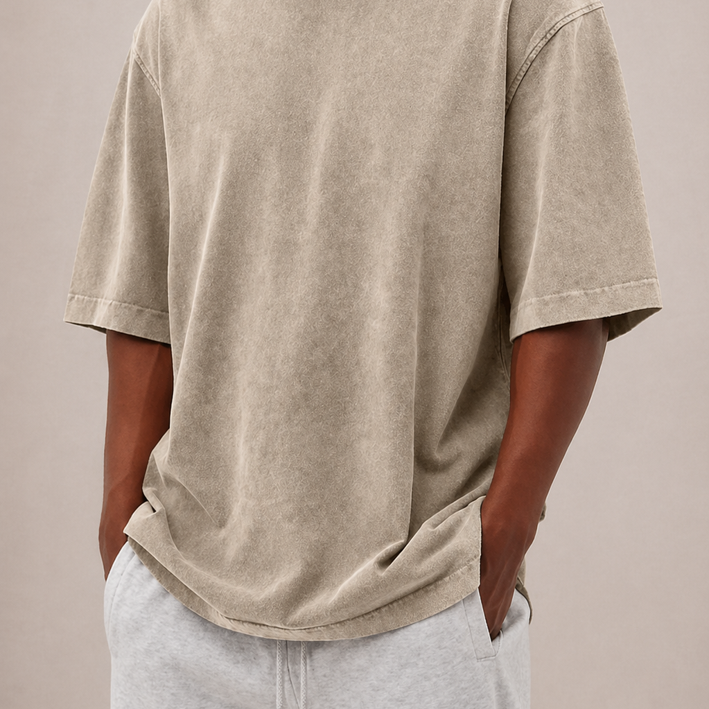 Lunelle | Heren Oversized T-Shirt Katoen Relaxte Pasvorm