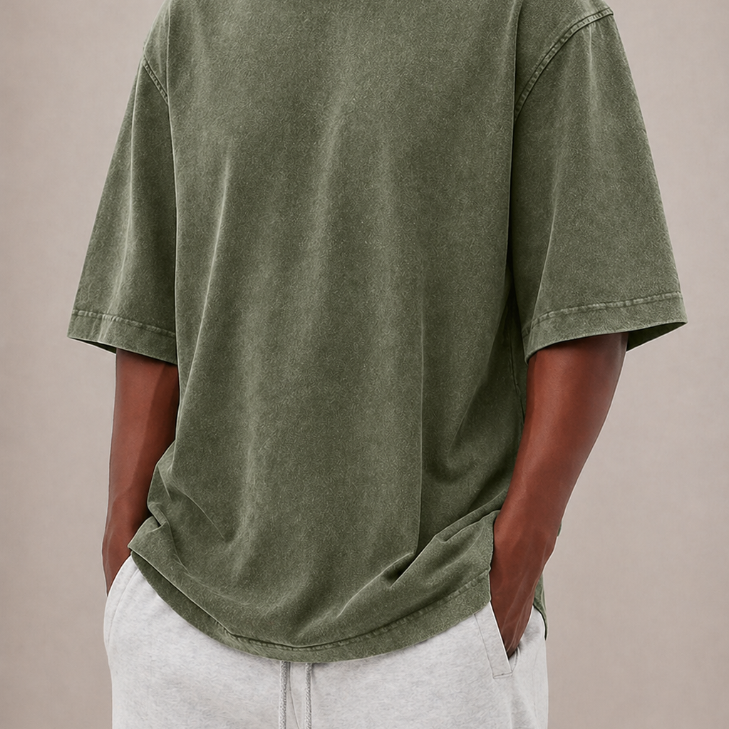 Lunelle | Heren Oversized T-Shirt Katoen Relaxte Pasvorm
