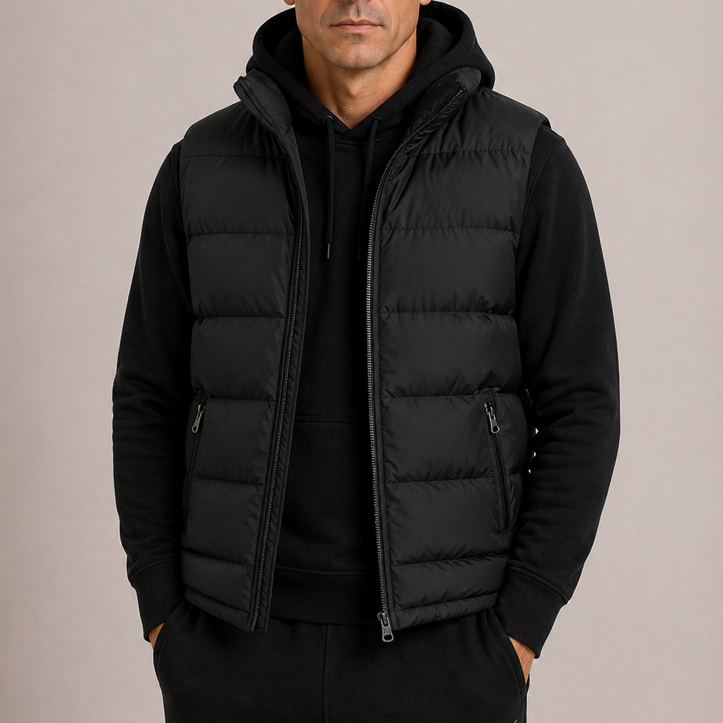 Lunelle | Heren Bodywarmer Gewatteerd Dons Regular Pasvorm