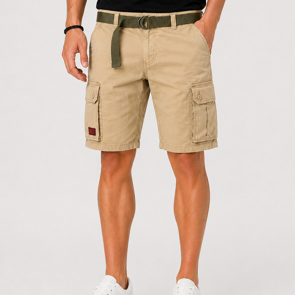 Lunelle | Heren Cargo Shorts Meerdere Zakken Regular Pasvorm