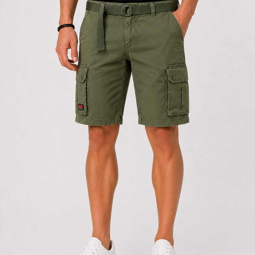 Lunelle | Heren Cargo Shorts Meerdere Zakken Regular Pasvorm