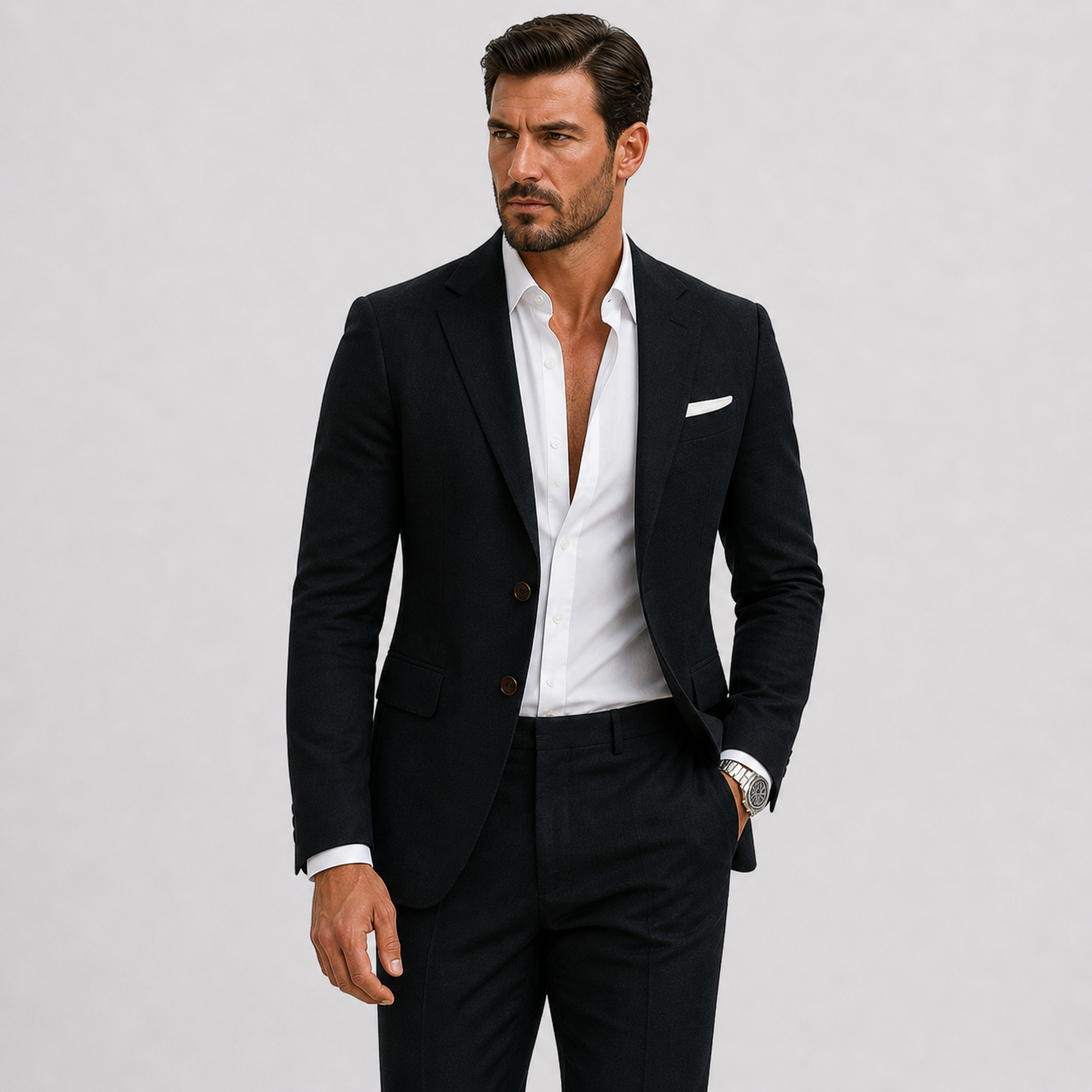 Lunelle | Heren Linnen Pak Slim-Fit Zomerse Elegantie