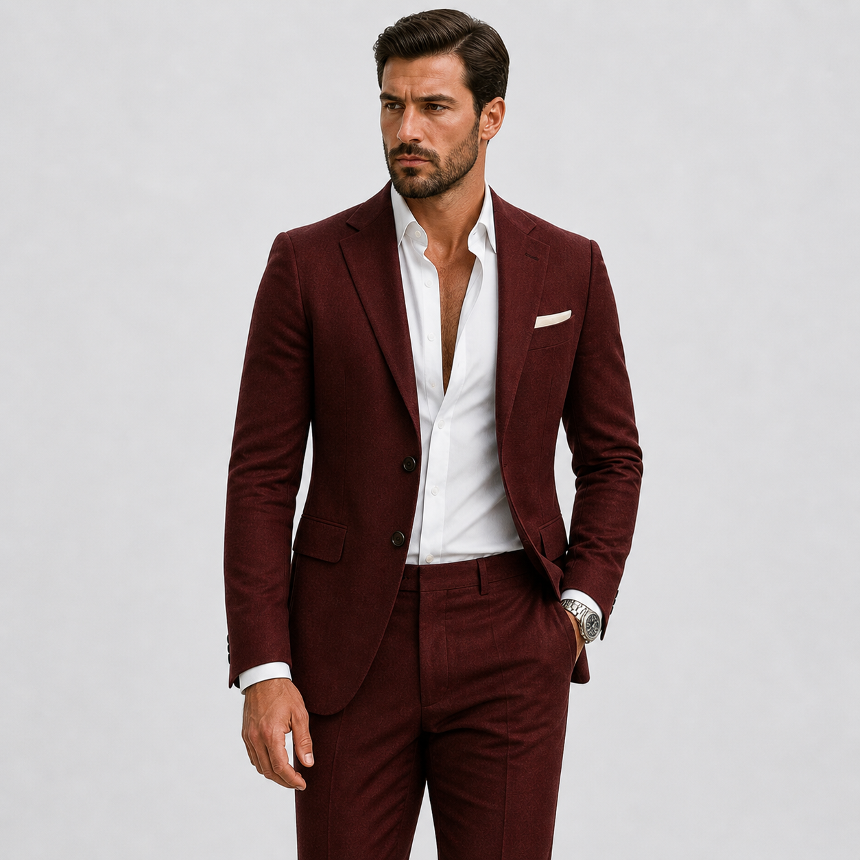 Lunelle | Heren Linnen Pak Slim-Fit Zomerse Elegantie