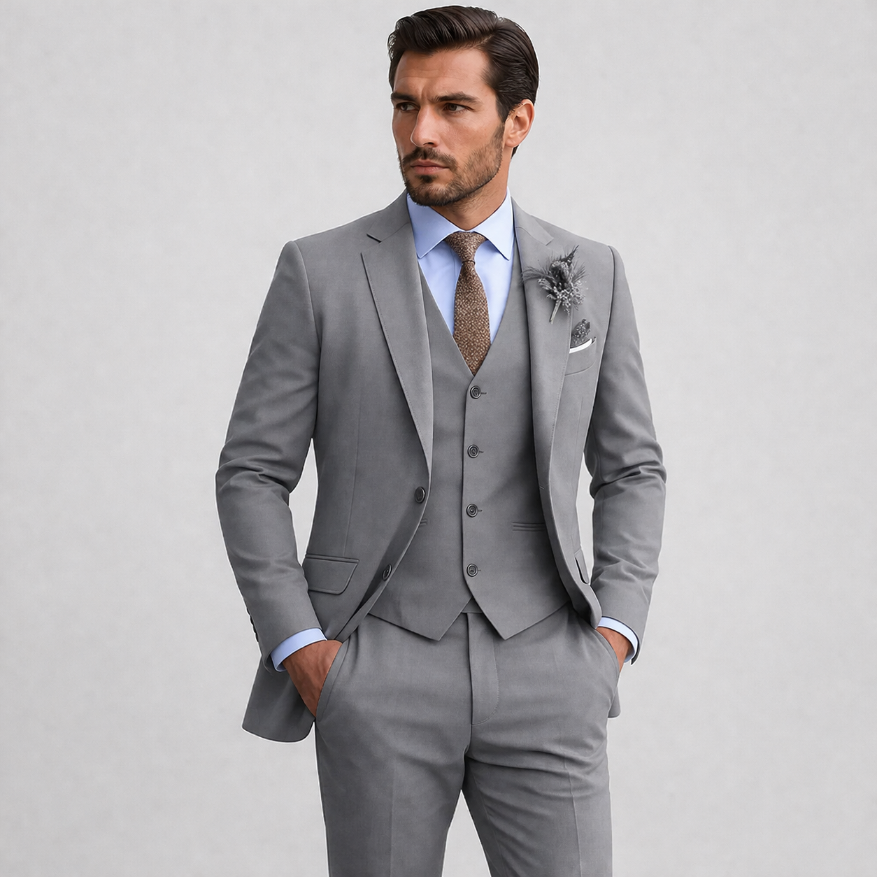 Lunelle | Heren Driedelig Pak Slim-Fit Luxe Business Set