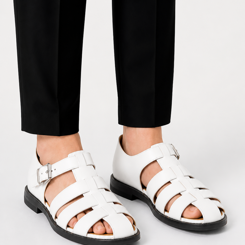 Lunelle | Heren Leren Sandalen Gesloten Design Tijdloze Zomerstijl