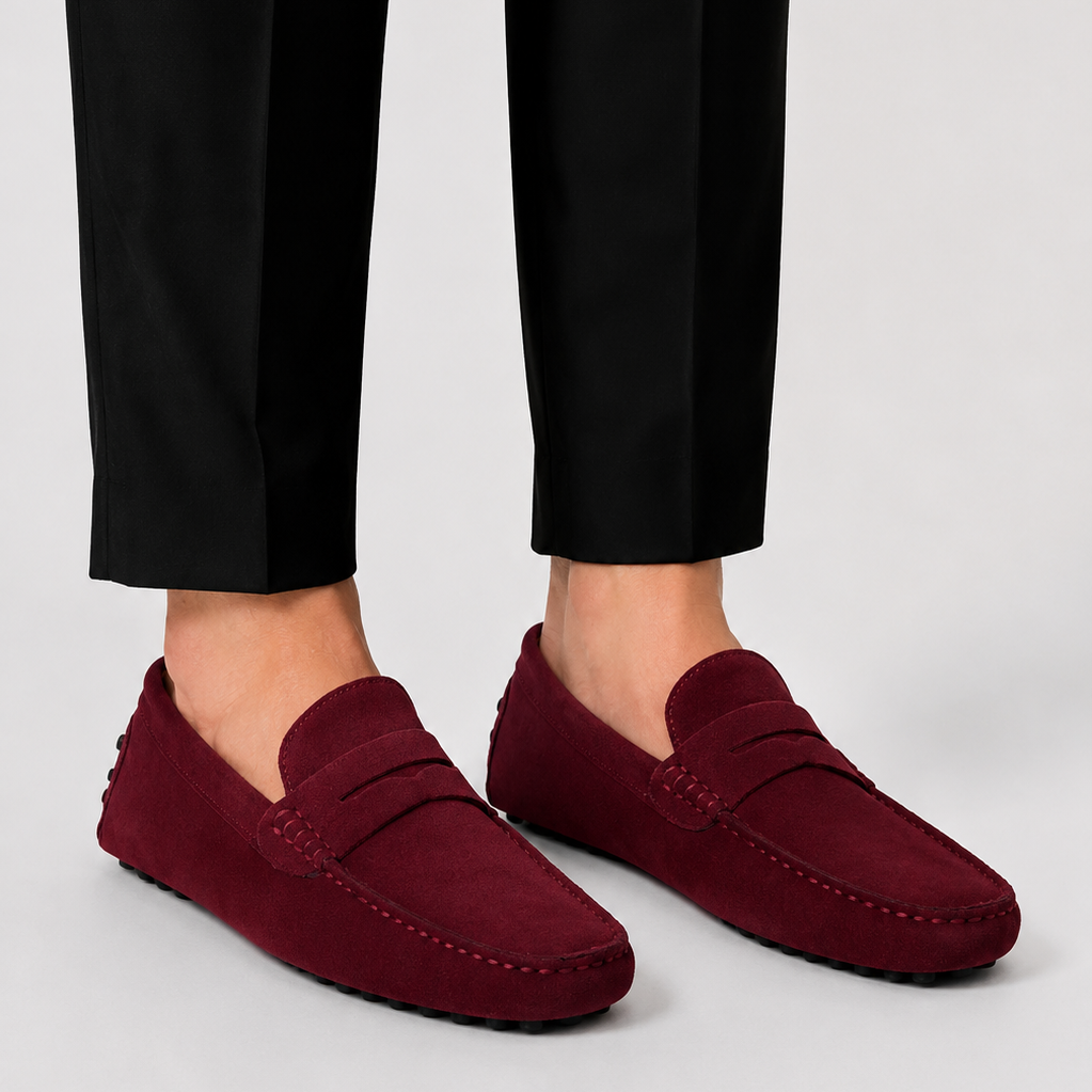Lunelle | Heren Loafers Italiaanse Stijl Suède Comfort Instappers