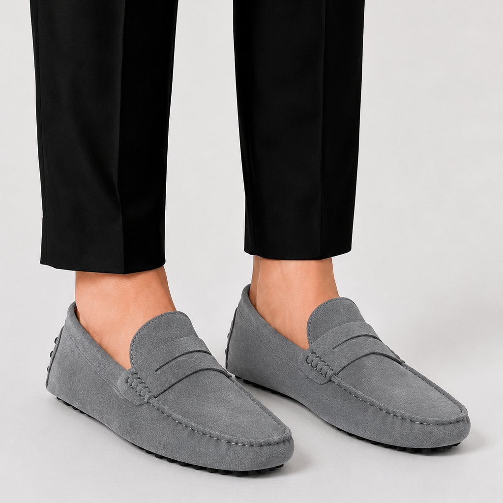 Lunelle | Heren Loafers Italiaanse Stijl Suède Comfort Instappers