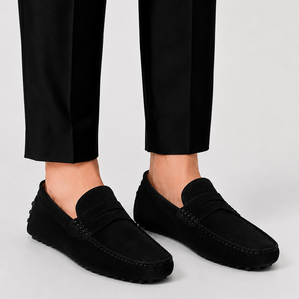 Lunelle | Heren Loafers Italiaanse Stijl Suède Comfort Instappers
