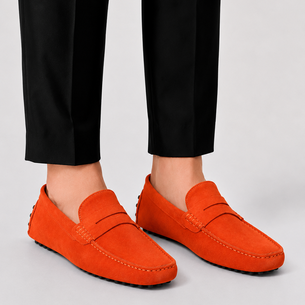 Lunelle | Heren Loafers Italiaanse Stijl Suède Comfort Instappers