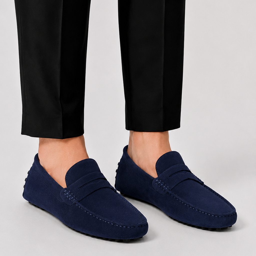 Lunelle | Heren Loafers Italiaanse Stijl Suède Comfort Instappers