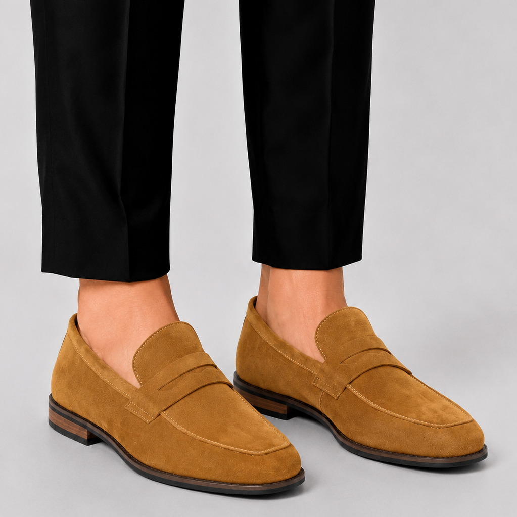 Lunelle | Heren Loafers Tijdloze Elegantie Suède Instappers