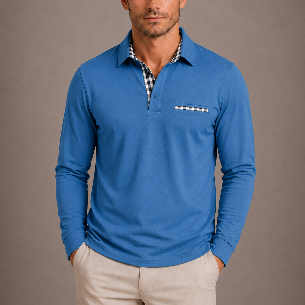 Lunelle | Heren Polo Met Lange Mouwen Verfijnde Casual Stijl
