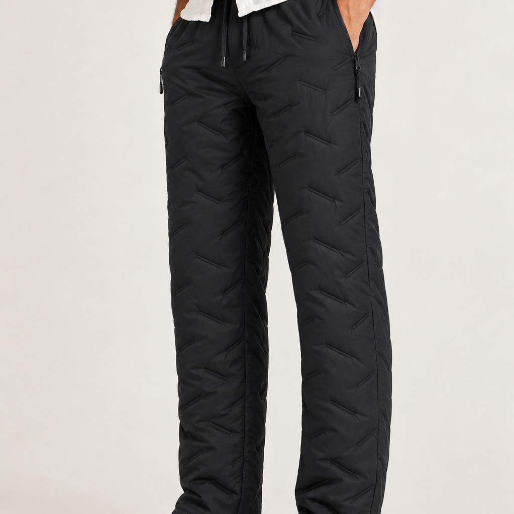Lunelle | Heren Winterjoggers met Lamswolstructuur en Elastische Taille