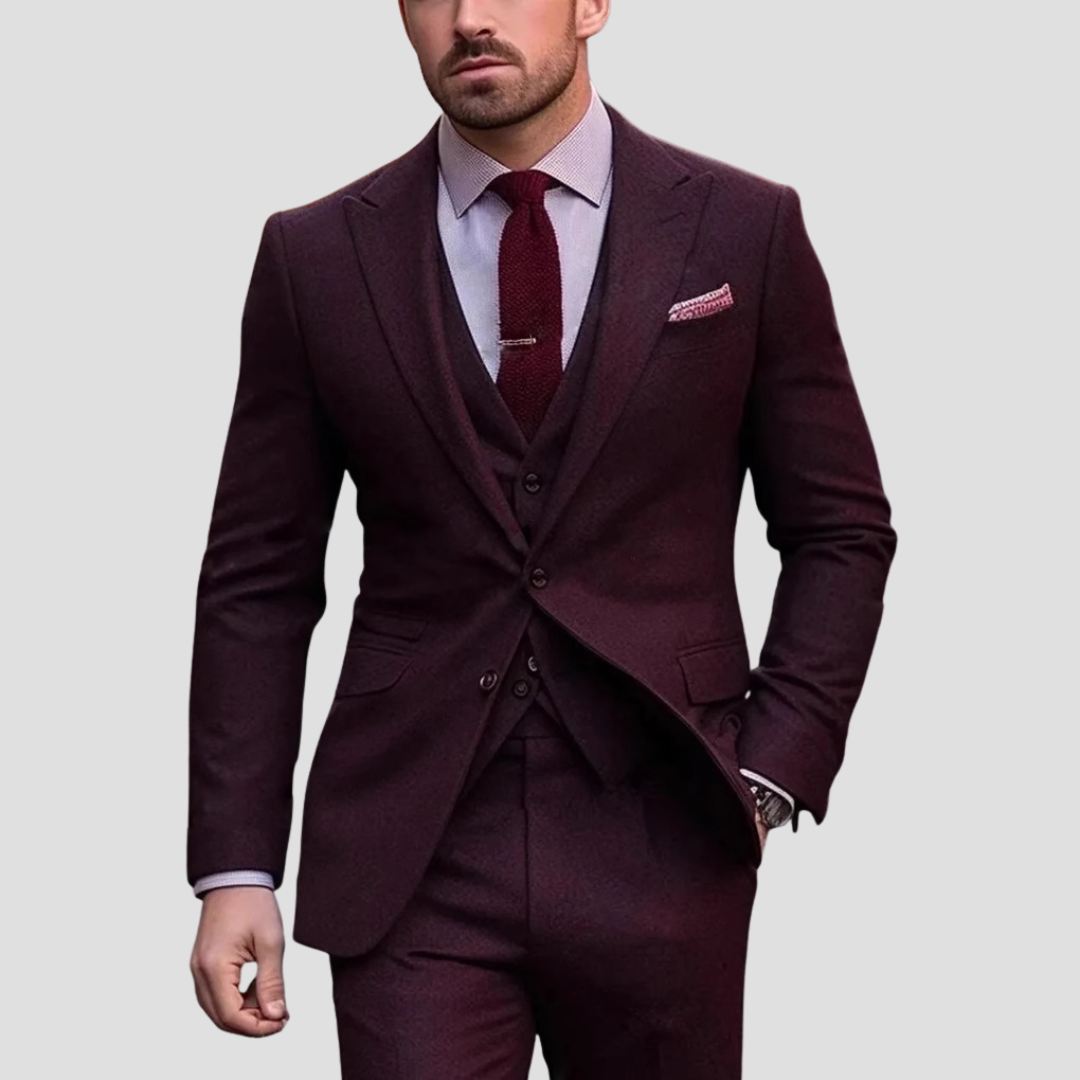 Lunelle | Heren Driekleurig Pak Op Maat Slim Fit Mix voor Bruiloften en Bruidsjonkers