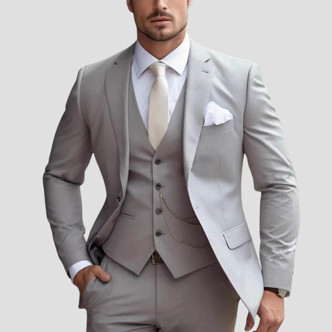 Lunelle | Heren Driekleurig Pak Op Maat Slim Fit Mix voor Bruiloften en Bruidsjonkers