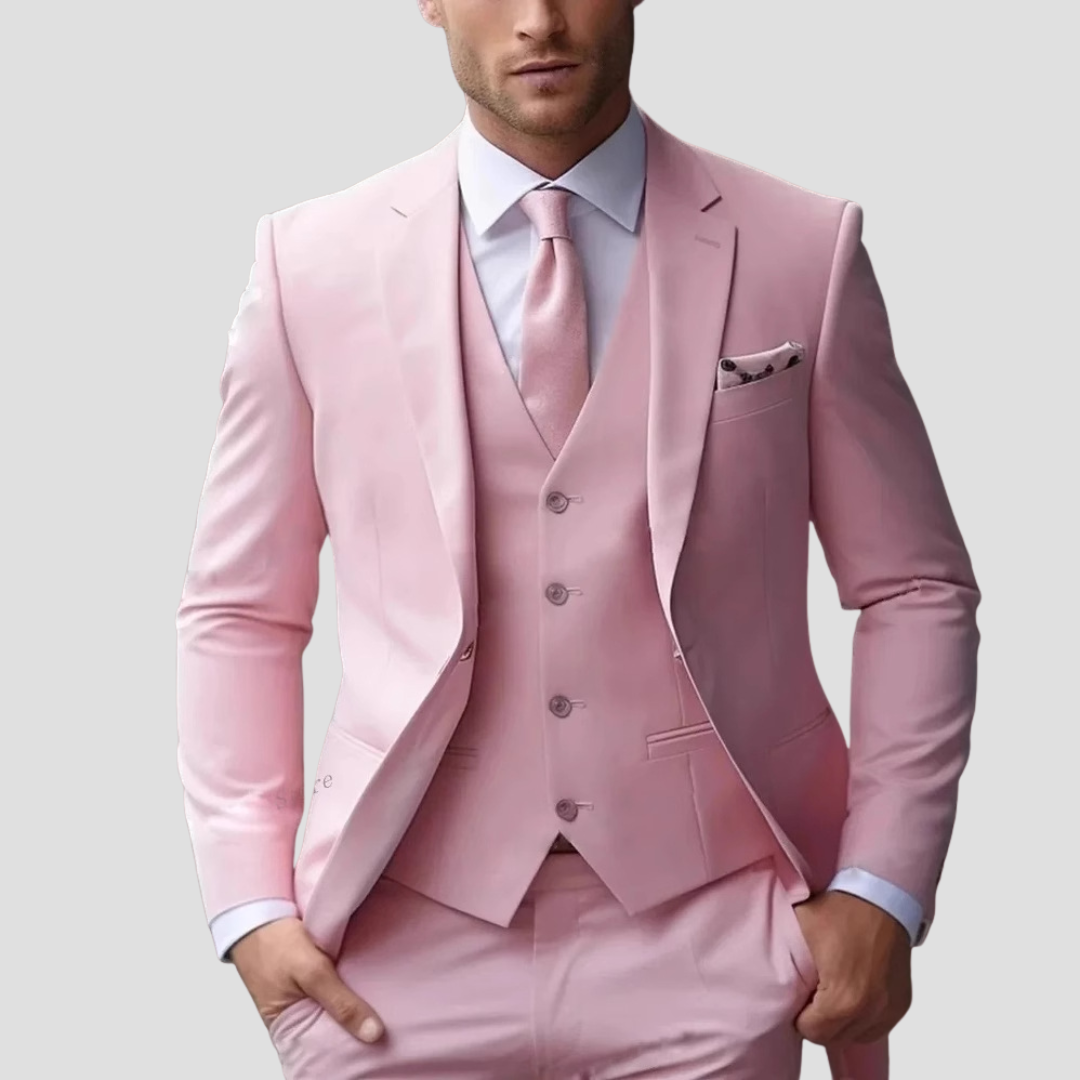 Lunelle | Heren Driekleurig Pak Op Maat Slim Fit Mix voor Bruiloften en Bruidsjonkers
