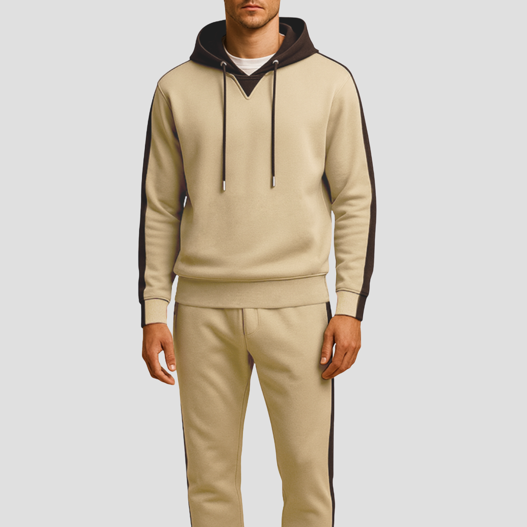Lunelle | Heren Trainingspak Set Mesh Casual Outfit Zacht Ademend Materiaal