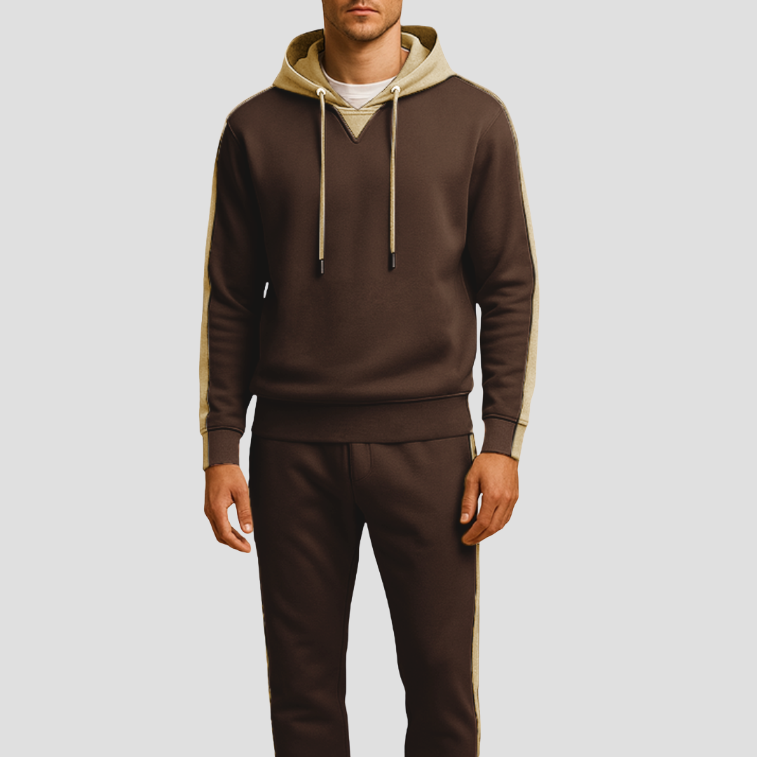 Lunelle | Heren Trainingspak Set Mesh Casual Outfit Zacht Ademend Materiaal