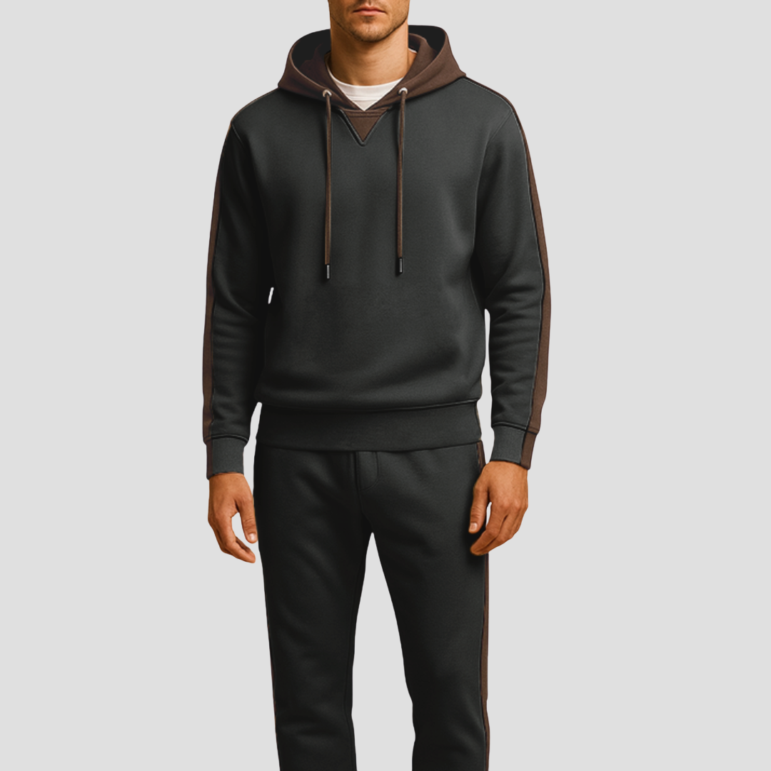 Lunelle | Heren Trainingspak Set Mesh Casual Outfit Zacht Ademend Materiaal