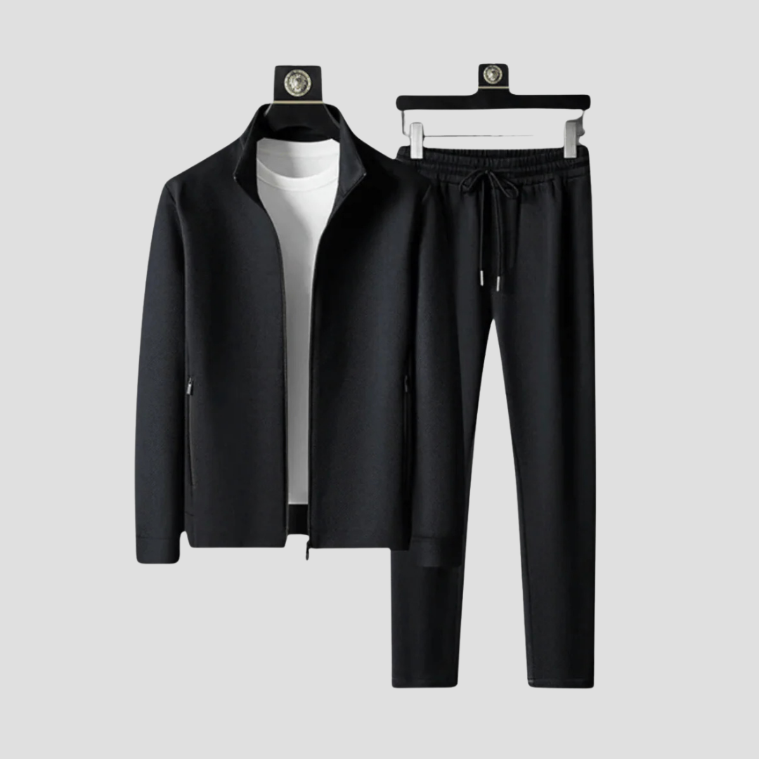 Lunelle | Heren Trainingspak Set Stretch Lycra Slim Fit Casual Wear