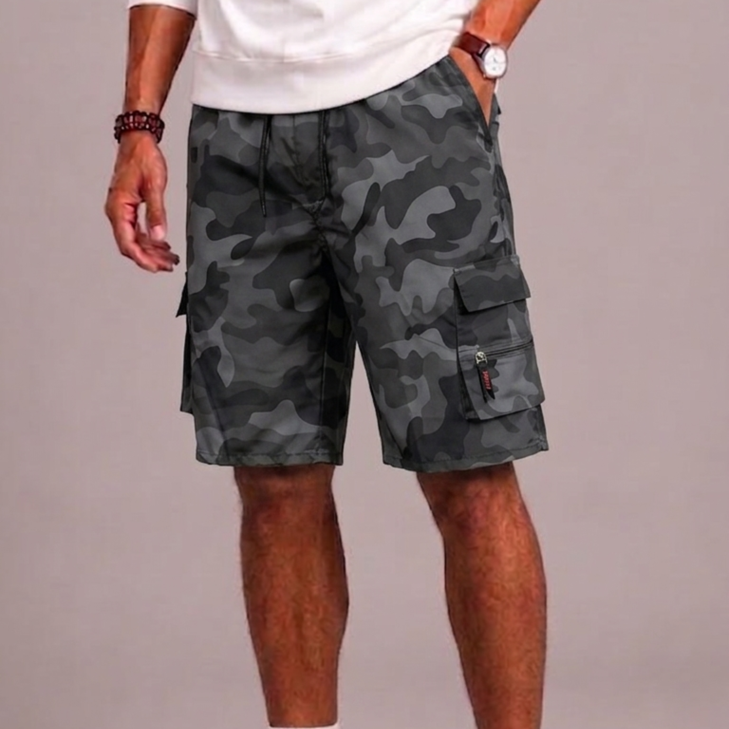 Lunelle | Heren Cargo Short met Trekkoord en Cargozakken