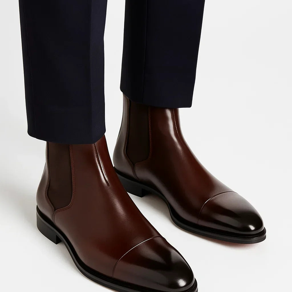 Lunelle | Heren Chelsea Boots Premium Leer Comfortabel voor dagelijks gebruik