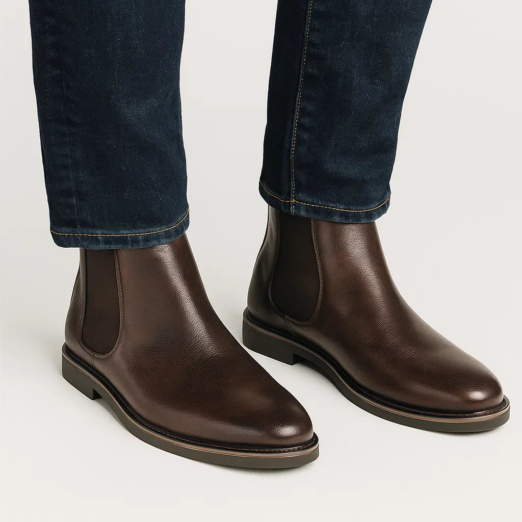 Lunelle | Heren Chelsea Boots Synthetisch Leer Retro Instap Comfortabele Mode