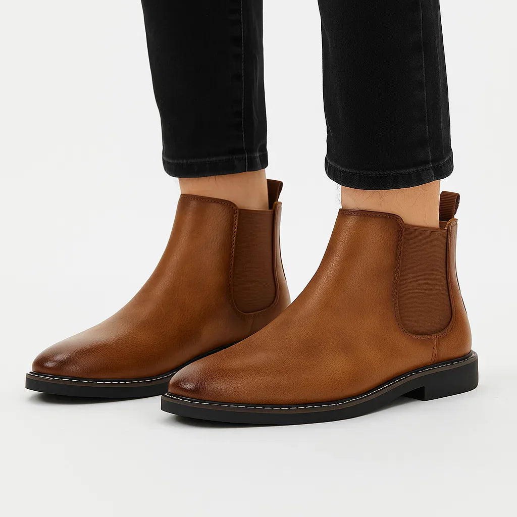 Lunelle | Heren Chelsea Boots Synthetisch Leer Retro Instap Comfortabele Mode