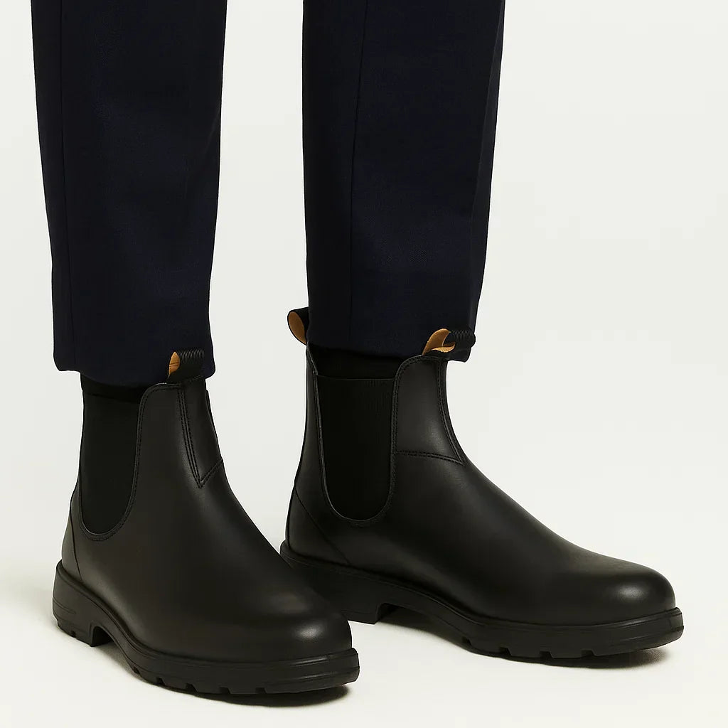 Lunelle | Heren Chelsea Boots PU Leer Enkellengte met Elastische Panelen