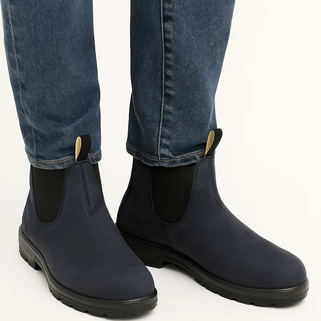Lunelle | Heren Chelsea Boots PU Leer Enkellengte met Elastische Panelen