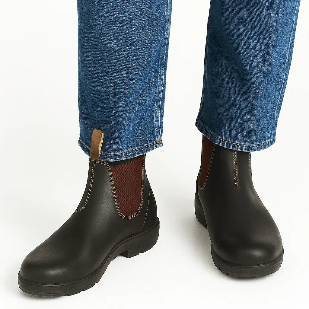 Lunelle | Heren Chelsea Boots PU Leer Enkellengte met Elastische Panelen
