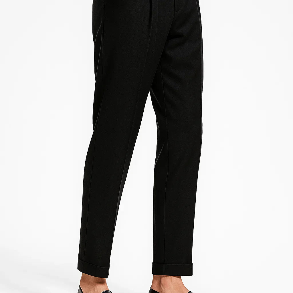 Lunelle | Herenbroek Modern Fit Katoen Elegant met Vouwen