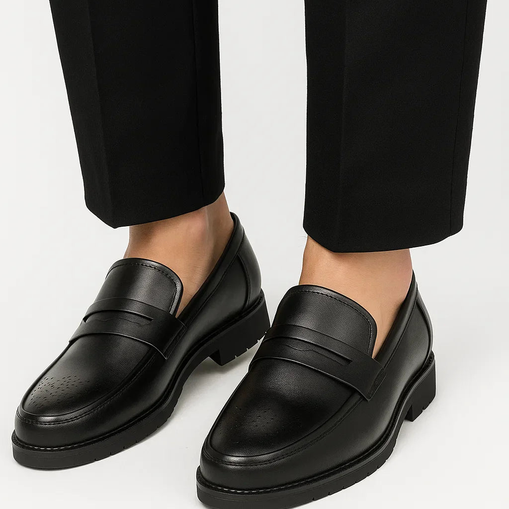 Lunelle | Heren Oxford Schoenen Leer Ademend Ronde Neus Formeel